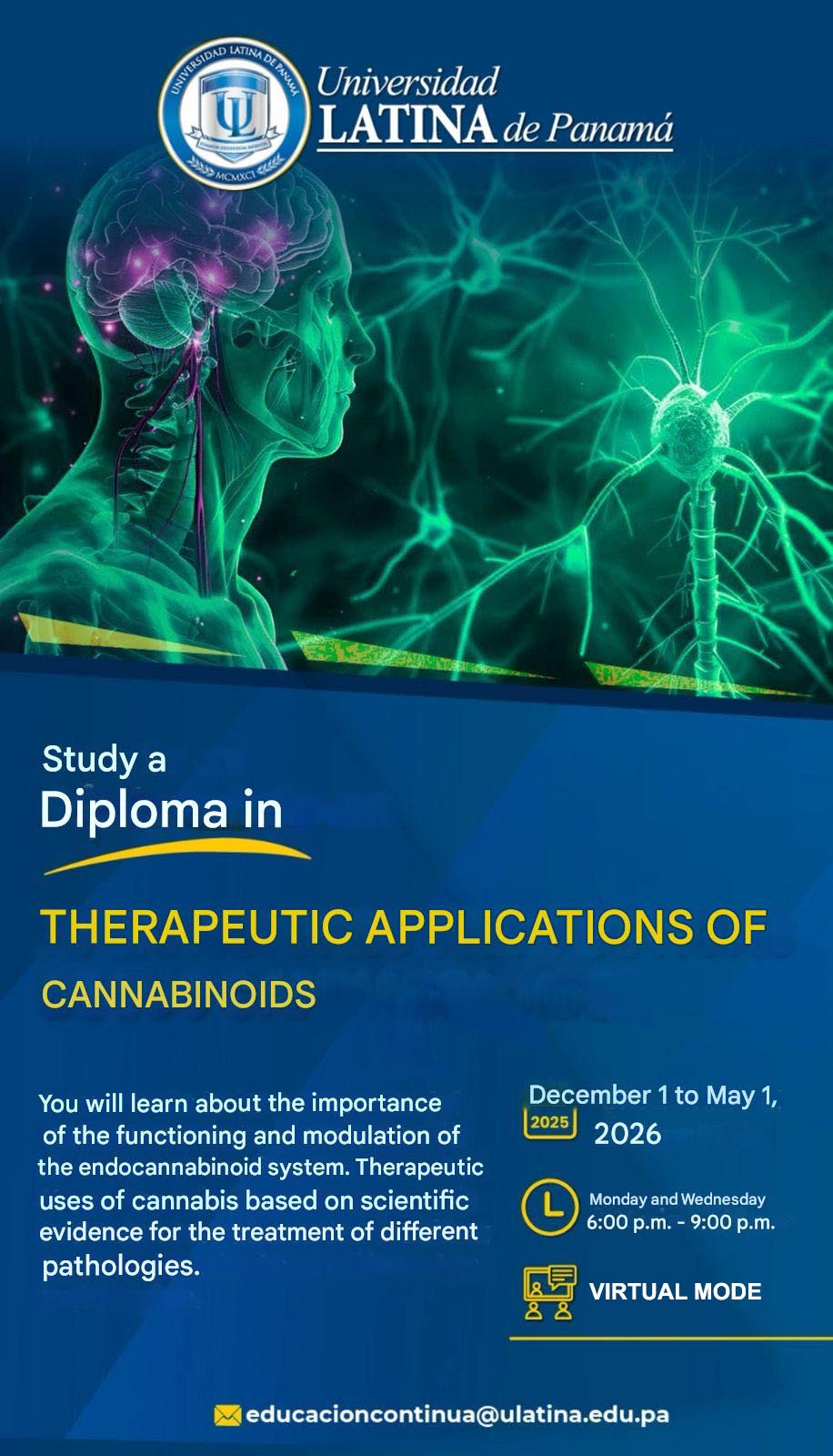 First University Diploma in Modulation of the Endocannabinoid System and Therapeutic Applications of Cannabinoids